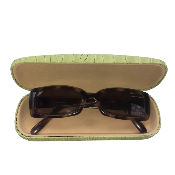 DIANE VON FURSTENBERG Rectangle Tortoiseshell Eyeglasses 140mm - Picture 6 of 7